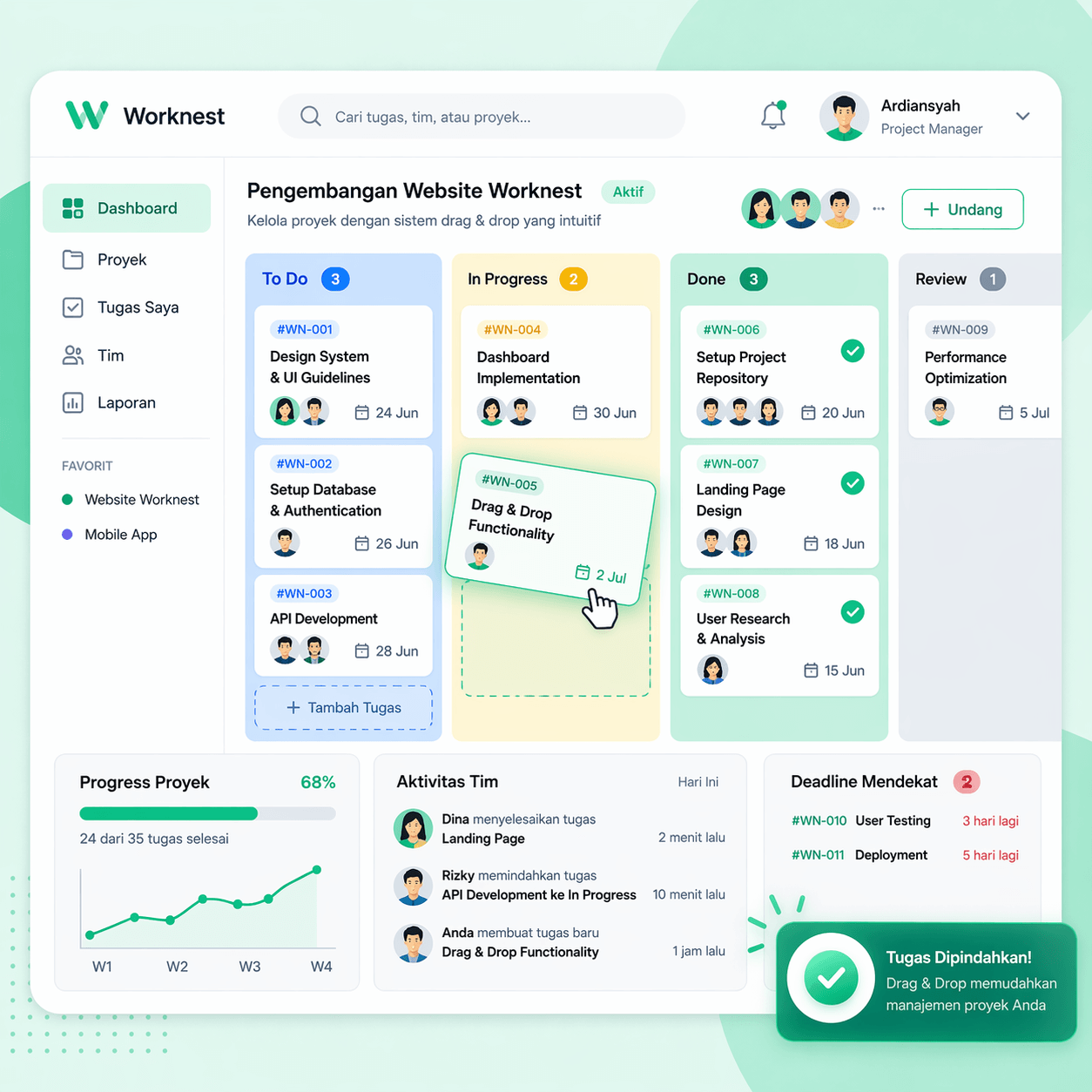 Ilustrasi Worknest
